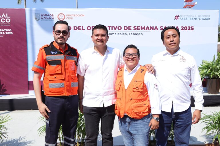 Inicia operativo de Semana Santa en centros turísticos y carreteras de Comalcalco