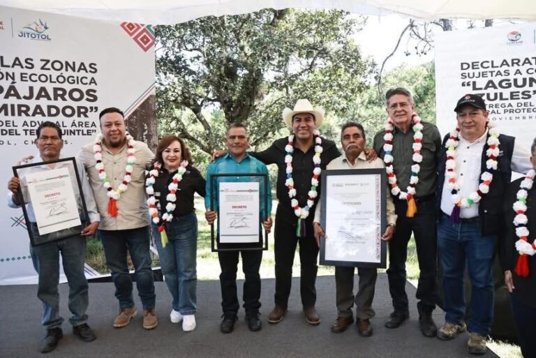 Eduardo Ramírez consolida nuevas Áreas Naturales Protegidas en Jitotol