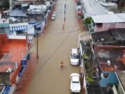 Desborda río La Sierra y pone en jaque el municipio de Jalapa