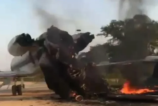 avion-mexicano-destruido-en-Venezuela