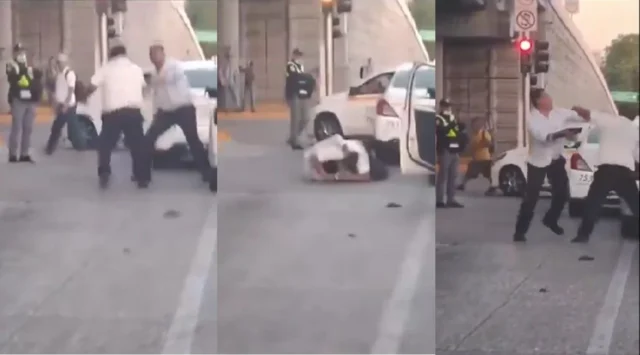 Pelea-de-taxistas