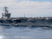 Portaaviones de EU en Ensenada, Baja California es uno de los buques más grandes del mundo
