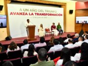 Encabeza Javier May acto conmemorativo por el primer año del triunfo electoral