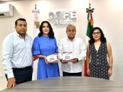 Gobierno de Javier May entrega al OSFE cuenta pública del ejercicio 2025