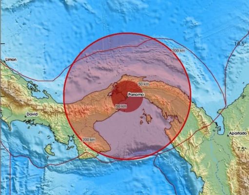 Sismo de magnitud 7.6 sacude Panamá; reportan percepción en Costa Rica