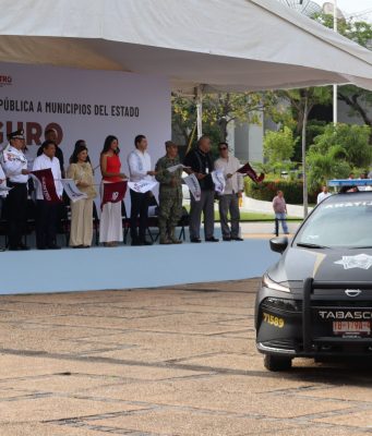 Entrega Javier May nuevas patrullas y equipamiento para fortalecer seguridad